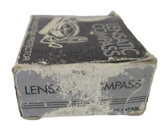 Vintage Lensatic Compass Japan Original Box Military Style Hiking Camping GC