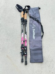 Set of Trail Buddy Trekking Poles 105-135CM Pink ..5D