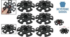 6pcs Universal Rubber Snow & Mud Basket Protectors for Trekking & Ski Poles