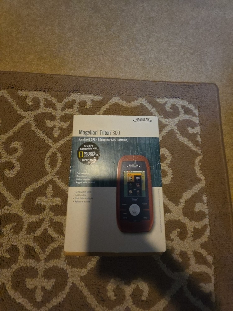 NEW Magellan Triton 300 Handheld GPS Navigator Unit port. waterproof hiking cave