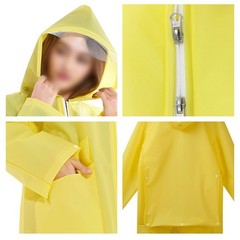 Lightweight EVA Raincoat With Backpack Cover Wide Brim Hiking Fishing Camping ~