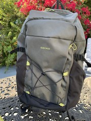 Decathlon Quechua Forclaz Symbium 70+10L Hiking Backpack Black/Green Adjustable