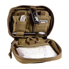 TASMANIAN TIGER ADMIN POUCH / MOLLE ADMIN PANEL CORDURA MULTICAM FABRIC #7833