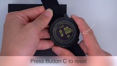 Mens Outdoor Sport Tactical Survival Watches Hiking Digital Wrist Watch black