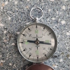 Vintage 1960’s Glass and Metal Japanese Magnetic Hand Compass