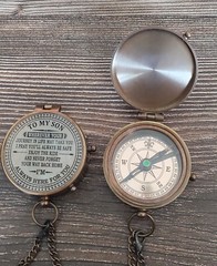 To My Son Compass Personalized Engraved Compass with Leather Case/ Gift for Son
