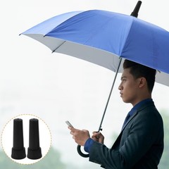 2 Pcs Round Rubber End Caps Umbrella Outdoor Top Finial Replacement Material