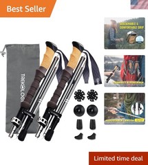 High-Performance Trekking Poles – Adjustable Aluminum Walking Sticks for Travel