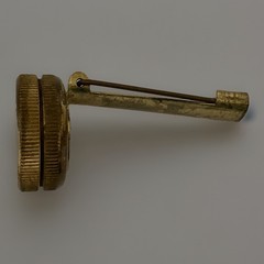 Germany Brass Pin On Belt Field Compass c.1939-1945 Working Hunting Backpacking