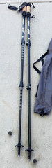 Set of Trail Buddy Trekking Poles 105-135CM Black .. 10N