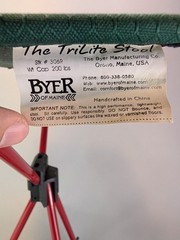 Byer of Maine – Trilite Camp Stool Green – Pre-owned