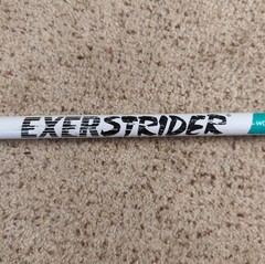 Exerstrider 44″ Fitness Walking Poles Pair Reflex Strapless Grips Made in USA