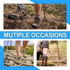 8 Pcs Universal Anti-Slip Trekking Pole Tips for Hiking & Walking Sticks