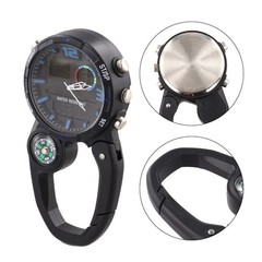 Luminous Climbing Watch with and Carabiner Hook for Outdoor Activities