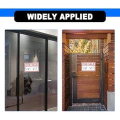 2-Pack Automotive Decals 12×8 Inch For Sale Sign Stickers, Self-Adhesive