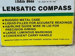 Lensatic Engineer Metal Flip Liquid Compass Japan