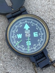 Vintage 1960’s Engineer Lensatic Compass – Made in Japan