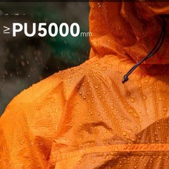 PU5000 Waterproof Raincoat 15D Silicone Coated Nylon for Outdoor Heavy Rain