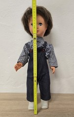 Cute plastic doll GDR doll 50 cm sleep eyes collector Vintage