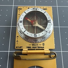 Rare Vintage Silva Huntsman Compass Sweden w/ Box & Instructions Sun Watch