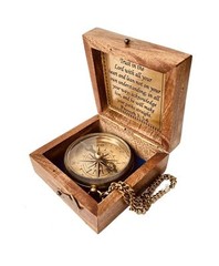 Trust in The Lord -Proverbs 3: 5-6 Quote Engraved Compass | Camping Compass I…