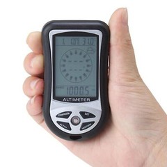 8 in 1 Outdoor Hiking Hunting Digital Compass Altimeter Barometer Thermometer A
