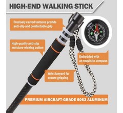 Lightweight Survival Hiking Stick – Adjustable Trekking Pole