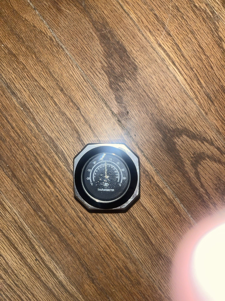 Motorcycle thermometer
