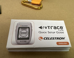 Celestron Retrace Deluxe Handheld GPS Navigator Clip On w/ Case Owners Guide EUC