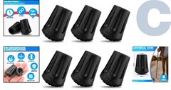 Lightweight 6 Pcs Replacement Tips for Hiking Poles – Enhance Your Trekking Gear