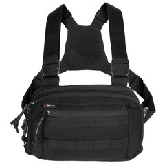 Fox Chest Pack Recon Outdoor Chest Bag Hiker Bag Black