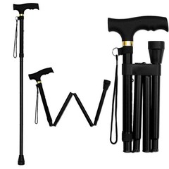 Cane Walking Stick Adjustable Folding walking Aluminum Collapsible Travel Hiking