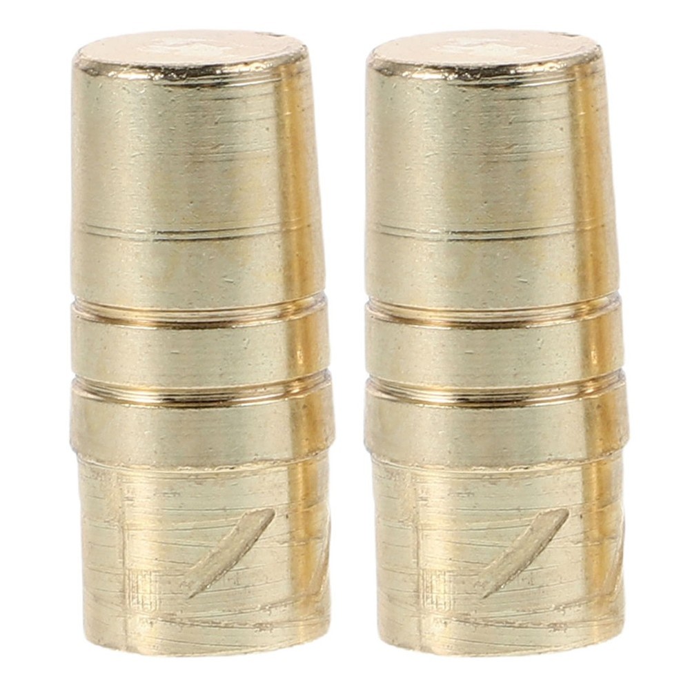 2Pcs Golden Metal Umbrella Stick Caps Durable Replacement Parts for Outdoor Use