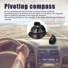 Pivoting Sea Marine Compass with Mount for Boat Caravan Truck Car Navigation