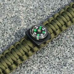 4pcs Mini Compass North Navigation Button for Paracord Bracelet Bag Strap Watch