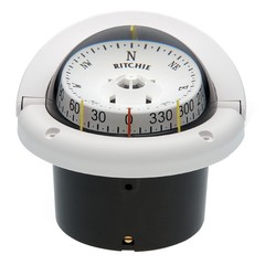 Ritchie HF-743W Helmsman Compass – Flush Mount – White HF-743W UPC 010342138286