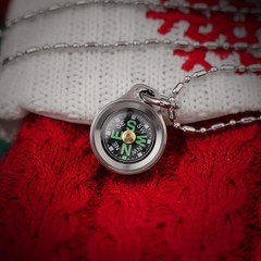 Pocket Compass – Durable Titanium Waterproof Survival Necklace