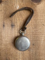 Antique 1910s-20s Keuffel Esser Co Pocket Compass w Leather Strap Hunting Survey