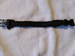 BRAND NEW 9″ BLACK Survival Wrist Band with Compass FREE SHIPPING