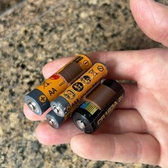CR123+AA+AAA Battery Holder Clip Organizer EDC Gear Compact