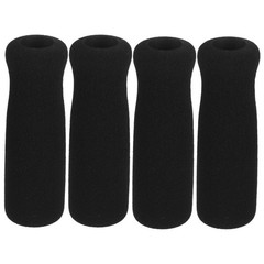 4Pcs Thickened Sponge Crutch Handle Grips Durable Non Slip Black