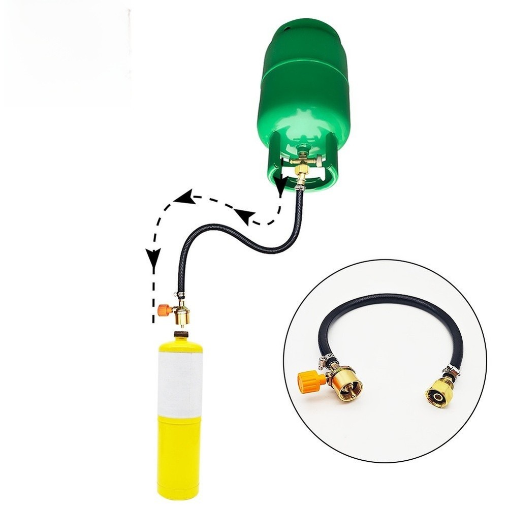 Gas Transfer Kit Gas Refill Valve Refill Adapter Pressure Relief Mechanism