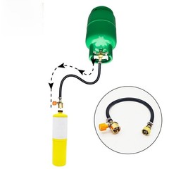 Gas Transfer Kit Gas Refill Valve Refill Adapter Pressure Relief Mechanism