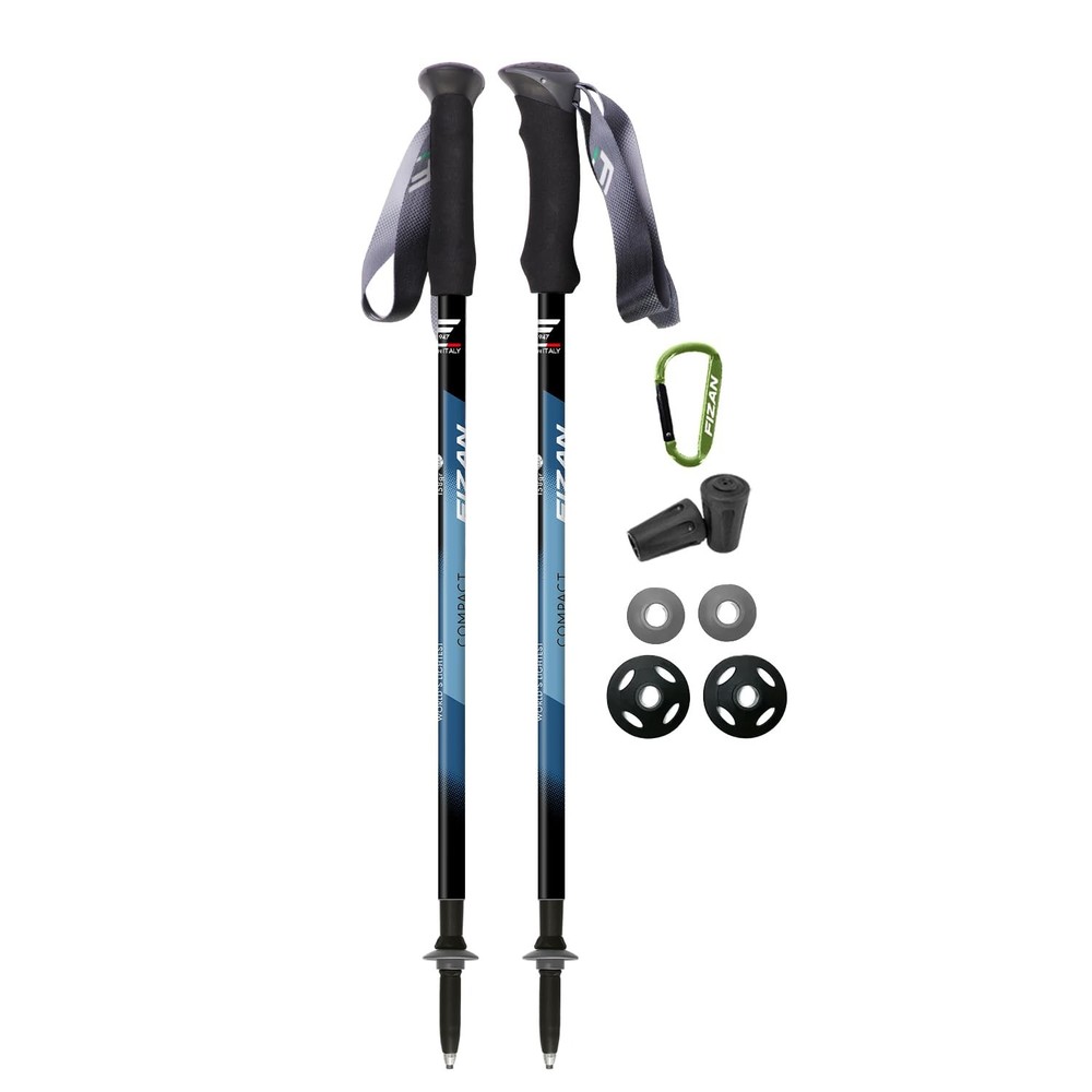 Fizan Compact 3 Trekking Poles – 5.6 oz 3, Blue / EVA Foam