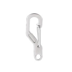 D Shaped Spring Snap Hook Carabiner 28mm for Keyrings Backpacks Gear Loops Zinc