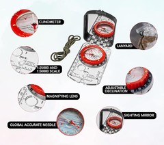 Finest Mirror Compass Outdoor Navigation – Alternative
