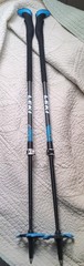 Rare Leki Hiking Trekking Poles Lightweight Aluminum Adjustable