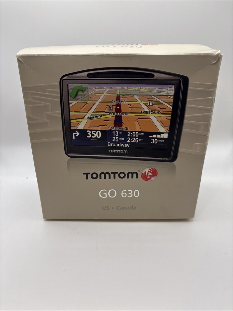 TomTom GO 630 Car Portable GPS Navigator USA CANADA North America MAPS 4.3″