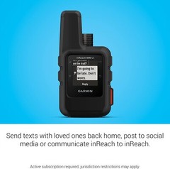 Garmin inReach Mini 2 Compact Satellite Communicator with GPS