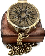 Military Compass for Hiking and Survival- Waterproof Brass Nautical Pocket